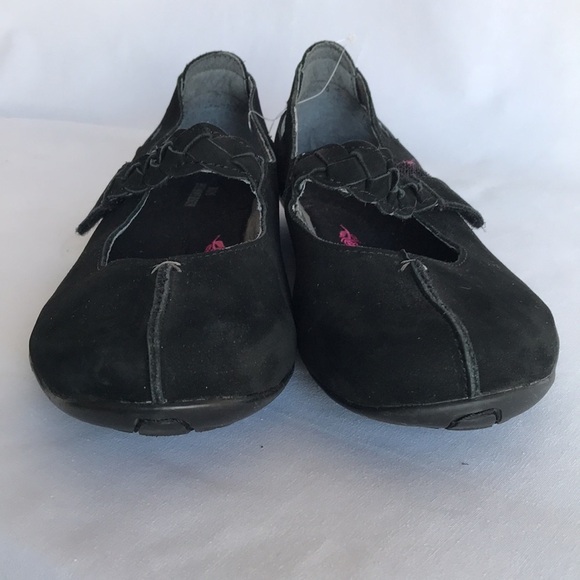 Ros Hommerson NWT black suede Mary Janes flats, 7W - Picture 5 of 6